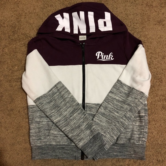 PINK Victoria's Secret Tops - PINK Colorblock Hoodie